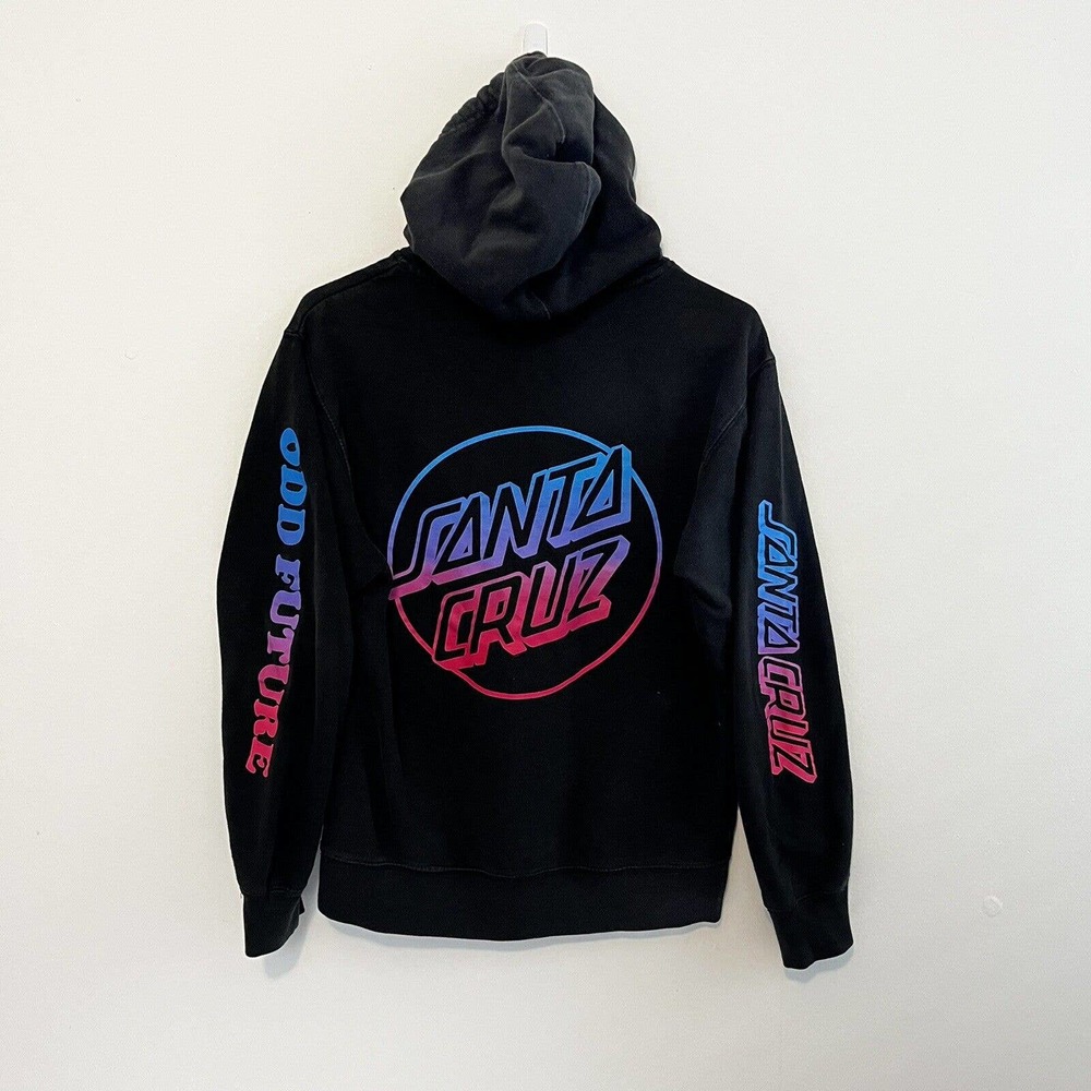 Odd Future x Santa Cruz Hoodie Tyler The Creator GolfWang￼ Black Blue Donut Sz S